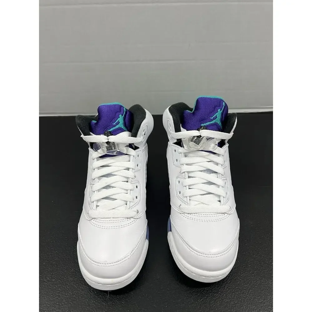 Air Jordan 5 Retro GS Grape 2025 HQ7980 100 Size 4.5 Kids Size 6 Women White